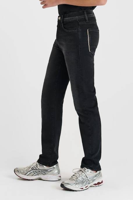 Jeans droite blue jogg, longueur 34 Black / black 1 - vertbaudet enfant 