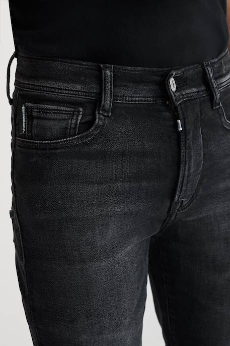 Jeans droite blue jogg, longueur 34 Black / black 4 - vertbaudet enfant 