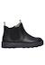 Bottines en cuir de veau lamé tarbell Noir- 1 - vertbaudet enfant 