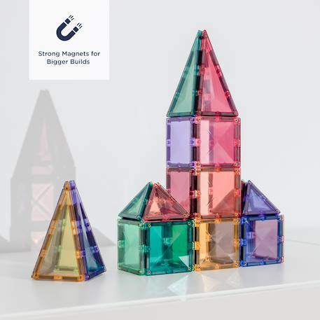 Jeu de construction magnétique pastel mini-paquet, 32 pièces Pastel 2 - vertbaudet enfant 