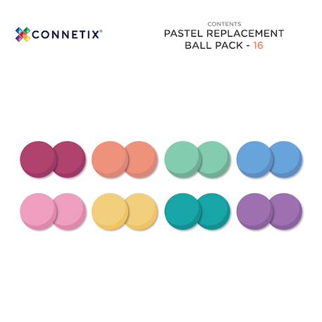 Jeu de construction magnétique pastel paquet de balles, 16 pièces Pastel 3 - vertbaudet enfant 