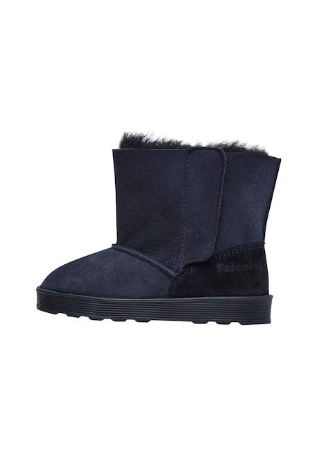 Bottines en suède kurl Cognac-+Marine- 8 - vertbaudet enfant 