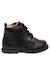 Bottines en cuir avec fermeture éclair et lacets robin new Noir- 1 - vertbaudet enfant 