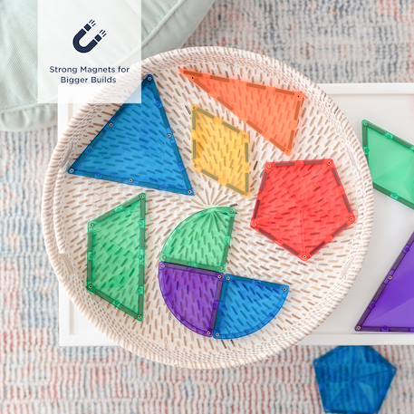 Jeu de construction magnétique arc-en-ciel pack d'extension de forme, 36 pièces Rainbow 2 - vertbaudet enfant 
