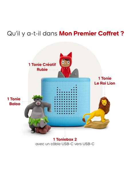 Coffret Toniebox 2 Disney avec Le Roi Lion et Baloo MULTICOLORE 2 - vertbaudet enfant 