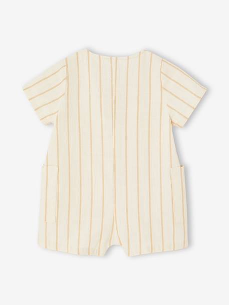 Combishort bébé garçon rayée rayé beige 2 - vertbaudet enfant 