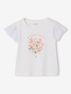 -Tee-shirt manches courtes fleuri