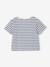 T-shirt fille détail noeud fantaisie écru+rayé bleu+rouge 5 - vertbaudet enfant 