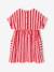 Robe fille en seersucker rayé rouge 3 - vertbaudet enfant 