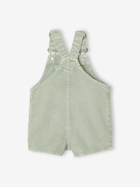 Salopette courte bébé garçon vert d'eau 2 - vertbaudet enfant 