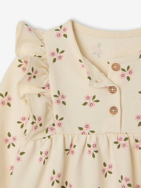 Robe bébé fille en molleton écru 3 - vertbaudet enfant 