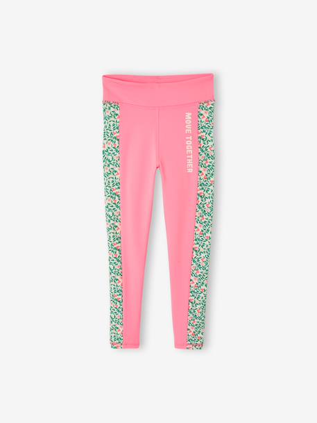 Legging sport fille graphique rose+vert sauge 1 - vertbaudet enfant 