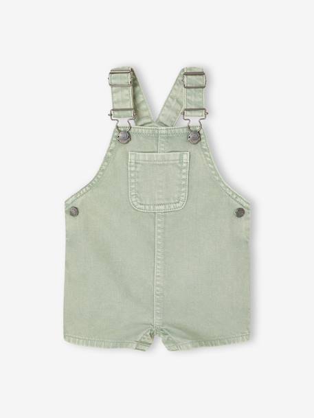 Salopette courte bébé garçon vert d'eau 1 - vertbaudet enfant 