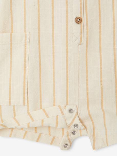 Combishort bébé garçon rayée rayé beige 4 - vertbaudet enfant 
