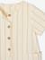 Combishort bébé garçon rayée rayé beige 3 - vertbaudet enfant 