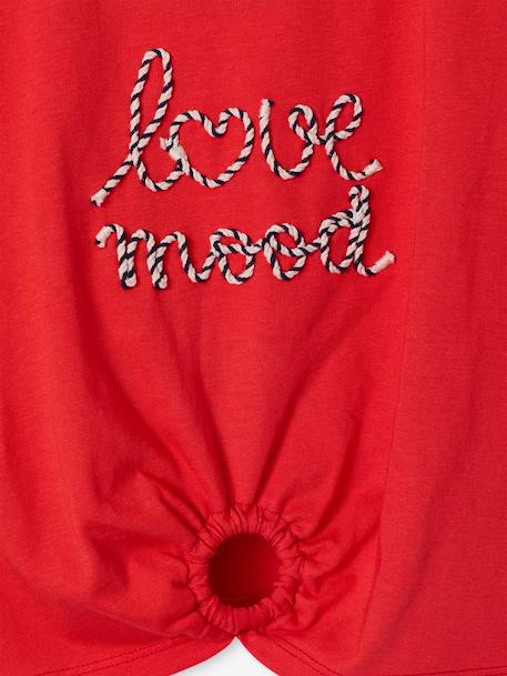 T-shirt fille détail noeud fantaisie écru+rayé bleu+rouge 11 - vertbaudet enfant 