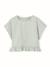 Blouse fille en lin vert sauge 1 - vertbaudet enfant 