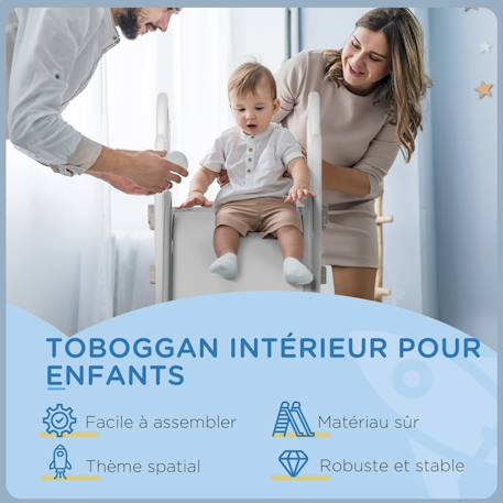 Toboggan enfant design fusée - usage intérieur Gris 6 - vertbaudet enfant 