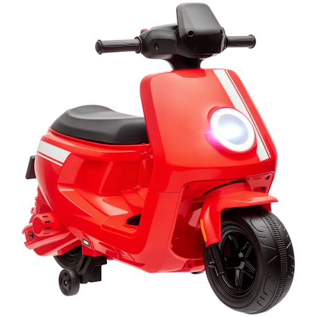 Scooter électrique enfant - moto enfant 6v 25w 2 vitesses 1,5-3 km/h max. - effets sonores lumineux Rouge+Vert 1 - vertbaudet enfant 