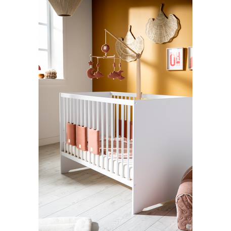 Lit bébé en bois - first Blanc 2 - vertbaudet enfant 