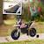 Motocross électrique enfant aprilia rx 125 max. 6 km/h roues auxiliaires amovibles phare effets sonores Blanc+Rouge 3 - vertbaudet enfant 