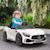 Voiture électrique enfant mercedes-benz amg gtr - 12v, 5km/h max. - nombreux effets - télécommande Blanc+Rouge 2 - vertbaudet enfant 