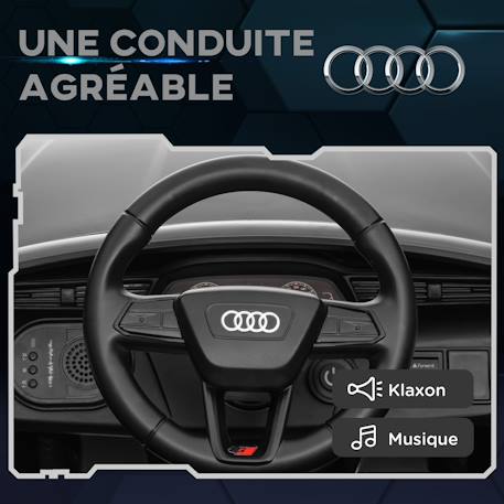 Voiture électrique enfant audi q8 sportback e-tron 12v max. 5 km/h télécommande Gris 6 - vertbaudet enfant 