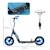 Trottinette patinette enfant roues 30 cm guidon réglable poignée frein et béquille acier Bleu+Rouge+Vert 3 - vertbaudet enfant 