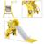 Toboggan enfant - panier basket, ballon, pompe inclus - hdpe Jaune 3 - vertbaudet enfant 