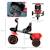 Tricycle enfant - siège réglable avec dossier et ceinture, pédales antidérapantes - panier, benne arrière Noir+Rouge 9 - vertbaudet enfant 