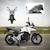 Moto électrique enfant honda nc750x - musiques, feux av led, entrée usb mp3 jack - 2 roues auxiliaires Blanc+Bleu+Rouge 3 - vertbaudet enfant 