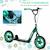 Trottinette patinette enfant roues 30 cm guidon réglable poignée frein et béquille acier Bleu+Rouge+Vert 15 - vertbaudet enfant 