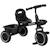 Tricycle enfant - siège réglable avec dossier et ceinture, pédales antidérapantes - panier, benne arrière Noir+Rouge 1 - vertbaudet enfant 