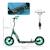 Trottinette patinette enfant roues 30 cm guidon réglable poignée frein et béquille acier Bleu+Rouge+Vert 13 - vertbaudet enfant 