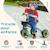 Tricycle enfant multi-équipé garde-boue sonnette panier pédales antidérapantes siège réglable avec dossier Blanc+Bleu+Noir+Rose+Vert 17 - vertbaudet enfant 