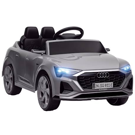 Voiture électrique enfant audi q8 sportback e-tron 12v max. 5 km/h télécommande Gris 1 - vertbaudet enfant 