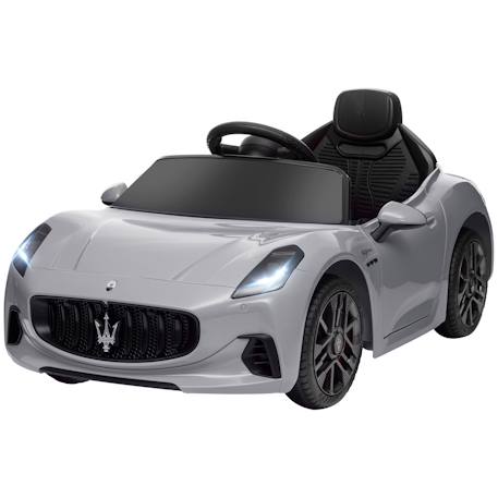Voiture électrique enfant maserati gran turismo folgore télécommande nombreux effets Blanc+Gris+Noir 7 - vertbaudet enfant 
