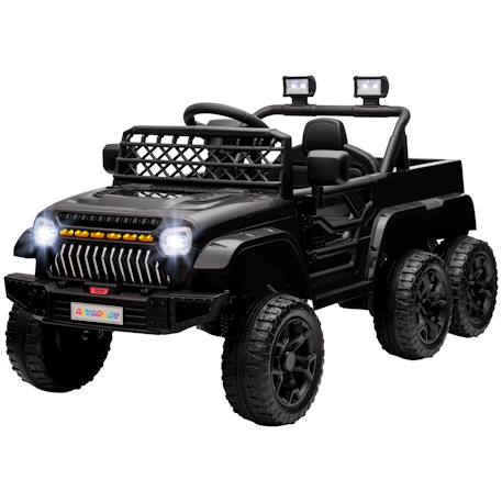Buggy quad électrique enfant 6 roues - télécommande - coffre benne - nombreux effets Noir 1 - vertbaudet enfant 