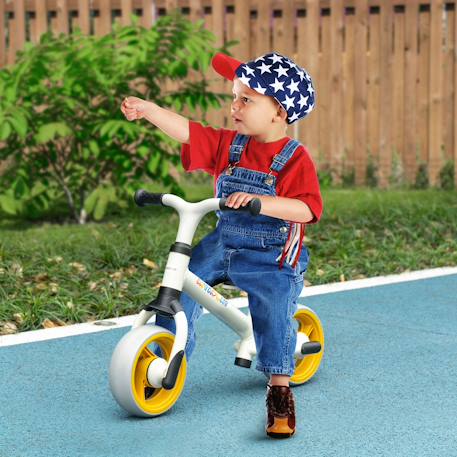 Draisienne enfant selle réglable roues eva Bleu+Crème 8 - vertbaudet enfant 