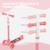 Trottinette enfant trottinette 3 roues lumineuses led hauteur guidon réglable frein à friction arrière Bleu+Rose 10 - vertbaudet enfant 