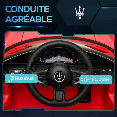 Voiture électrique enfant maserati mc 20 cielo 12v 5 km/h max. Télécommande nombreux effets Rouge 5 - vertbaudet enfant 