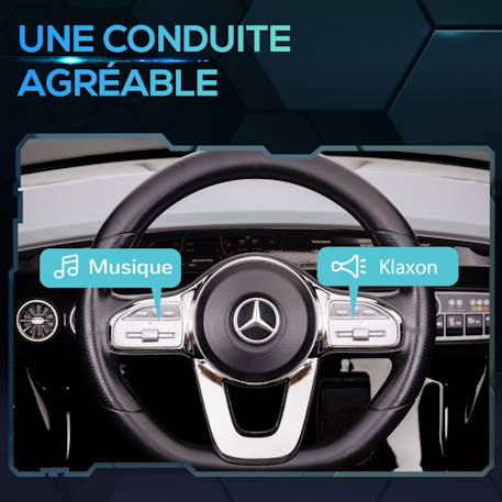 Voiture électrique enfant mercedes cla 45s amg - 12v, 5km/h max. - télécommande - nombreux effets Noir 6 - vertbaudet enfant 