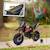 Motocross électrique enfant aprilia rx 125 max. 6 km/h roues auxiliaires amovibles phare effets sonores Blanc+Rouge 9 - vertbaudet enfant 