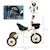Tricycle enfant multi-équipé garde-boue sonnette panier pédales antidérapantes siège réglable avec dossier Blanc+Bleu+Rose+Vert 3 - vertbaudet enfant 