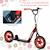 Trottinette patinette enfant roues 30 cm guidon réglable poignée frein et béquille acier Bleu+Rouge+Vert 10 - vertbaudet enfant 