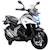 Moto électrique enfant honda nc750x - musiques, feux av led, entrée usb mp3 jack - 2 roues auxiliaires Blanc+Bleu+Rouge 1 - vertbaudet enfant 