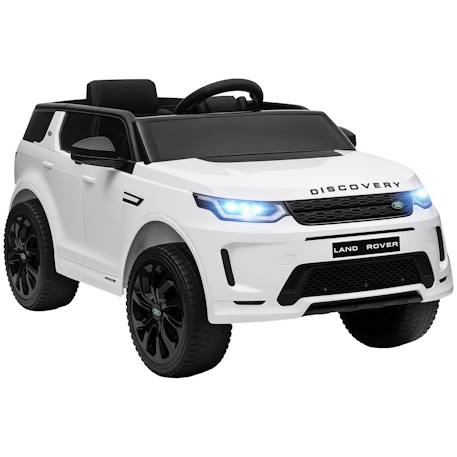 Voiture électrique enfant land rover discovery sport - 12v, 5km/h max. - nombreux effets - télécommande Blanc+Noir 1 - vertbaudet enfant 