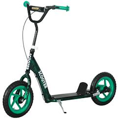 Jouet-Jeux de plein air-Trottinette patinette enfant roues 30 cm guidon réglable poignée frein et béquille acier