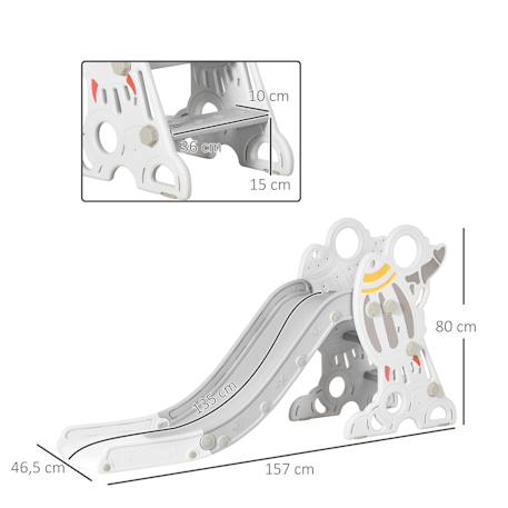 Toboggan enfant design fusée - usage intérieur Gris 3 - vertbaudet enfant 