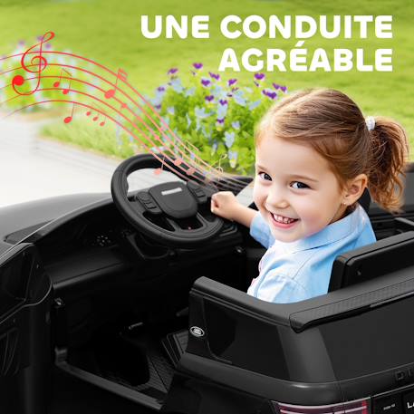 Voiture électrique enfant land rover discovery sport - 12v, 5km/h max. - nombreux effets - télécommande Blanc+Noir 9 - vertbaudet enfant 